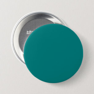 Blauwgroen Groene 008080 Kleur - Optie om een Naam Ronde Button 7,6 Cm