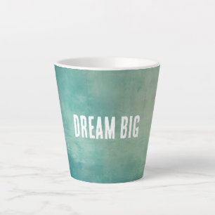 Blauwgroen groene Aqua textuur Latte Mok