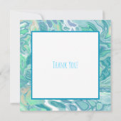 Blauwgroen groene blauwe marmer met vloeibare kuns (Achterkant)