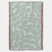 Blauwgroen groene botanische bladeren deken (Voorkant Verticaal)