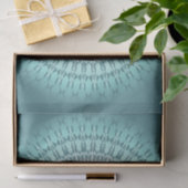 Blauwgroen Groene Chevron Mandala Tissuepapier (Geschenk)