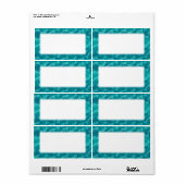 Blauwgroen groene dragonfly dance Natuur Lover Etiket (Full Sheet)