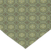 Blauwgroen, groene en gouden nit Patroon Korte Tafelloper (Hoek)