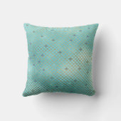 Blauwgroen Groene en Paarse Zeemeermin Schalen Mon Kussen (Achterkant)