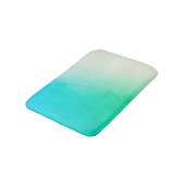 Blauwgroen, groene en witte verloop Badmat (Gekanteld)