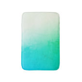 Blauwgroen, groene en witte verloop Badmat (Voorkant Verticaal)