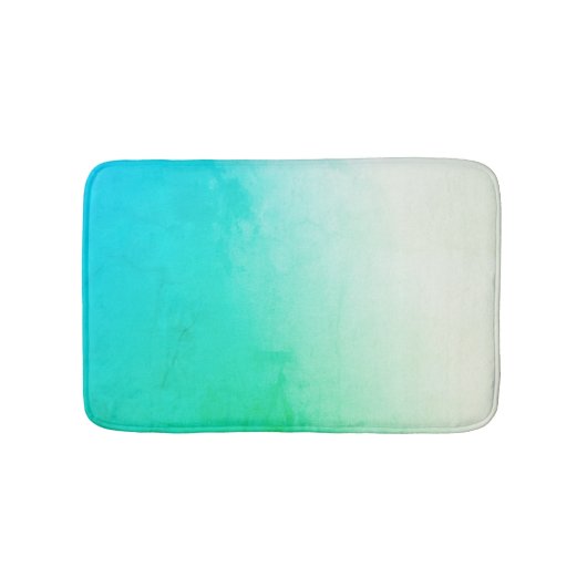 Blauwgroen, groene en witte verloop Badmat (Voorkant)