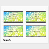 Blauwgroen groene Glitter Product Labels diamanten (Vel)