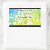 Blauwgroen groene Glitter Product Labels diamanten (Tas)