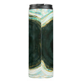 Blauwgroen Groene & Gouden Agaat Marmeren Moeder v Thermosbeker (Achterkant)