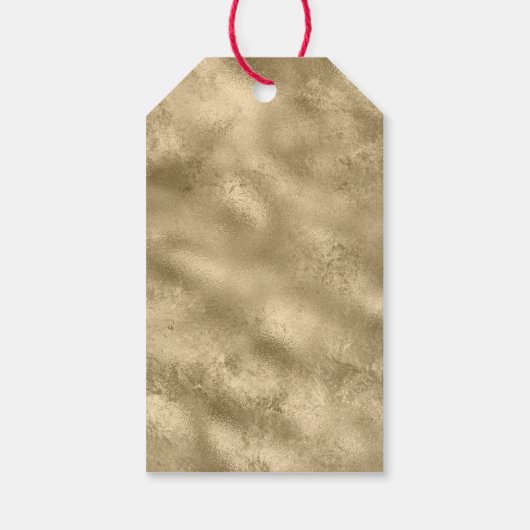 Blauwgroen groene goudglitter - kerstboom cadeaulabel (Achterkant)