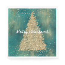 Blauwgroen groene goudglitter - kerstboom