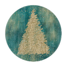 Blauwgroen groene goudglitter - kerstboom