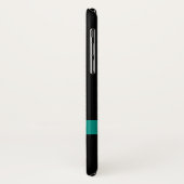 Blauwgroen Groene Keltische Knot iPhone X Hoesje (Achterkant/links)