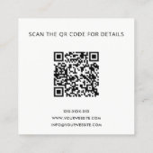 Blauwgroen groene keramische geglaasde geglazuurde vierkante visitekaartje (Achterkant)