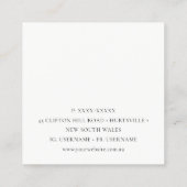 BLAUWGROEN GROENE KERAMISCHE POTTERY GLAZED SPECKL VIERKANTE VISITEKAARTJE (Achterkant)