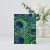 Blauwgroen groene kleurenprinter Afdrukken/Patroon Briefkaart (Staand voorkant)