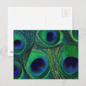 Blauwgroen groene kleurenprinter Afdrukken/Patroon Briefkaart (Voorkant / Achterkant)