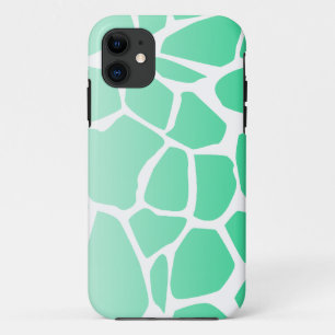 blauwgroen groene koe print abstract Case-Mate iPhone case