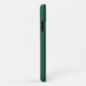 Blauwgroen groene koolstofvezel Achtergrond afdruk Case-Mate iPhone Case (Achterkant/rechts)
