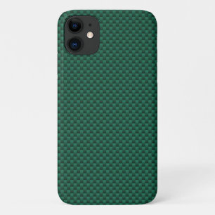 Blauwgroen groene koolstofvezel Achtergrond afdruk Case-Mate iPhone Case