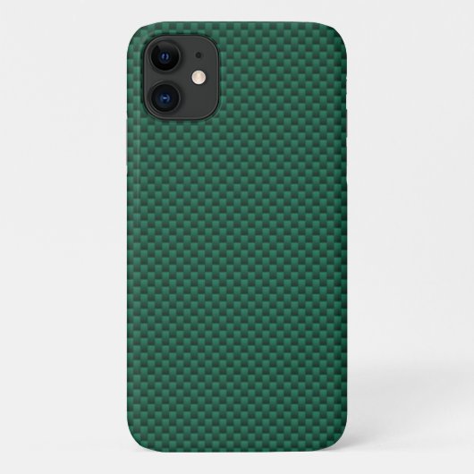 Blauwgroen groene koolstofvezel Achtergrond afdruk Case-Mate iPhone Case (Achterkant)