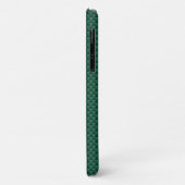 Blauwgroen groene koolstofvezel Achtergrond afdruk Case-Mate iPhone Case (Achterkant/links)