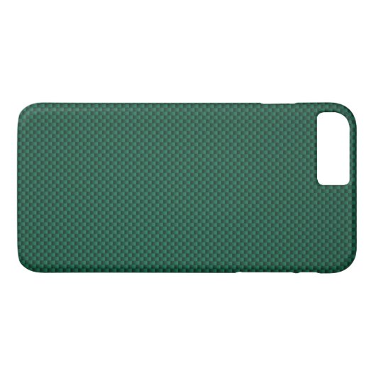 Blauwgroen groene koolstofvezel afdrukken Case-Mate iPhone case (Achterkant (Horizontaal))