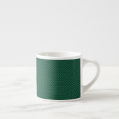 Blauwgroen groene koolstofvezel afdrukken espresso kop (Rechts)