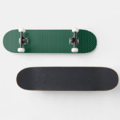 Blauwgroen groene koolstofvezel afdrukken persoonlijk skateboard (Horizontaal)