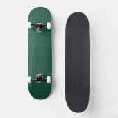 Blauwgroen groene koolstofvezel afdrukken skateboard (Voorkant)