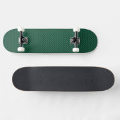 Blauwgroen groene koolstofvezel afdrukken skateboard (Horizontaal)