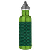 Blauwgroen groene koolstofvezel afdrukken waterfles  (Rechts)
