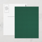 Blauwgroen groene koolstofvezelstijl afdrukken briefkaart (Voorkant / Achterkant)