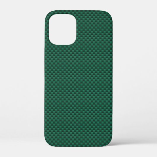 Blauwgroen groene koolstofvezelstijl afdrukken Case-Mate iPhone case (Achterkant)