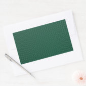 Blauwgroen groene koolstofvezelstijl afdrukken rechthoekige sticker (Envelop)