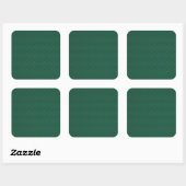 Blauwgroen groene koolstofvezelstijl afdrukken vierkante sticker (Vel)
