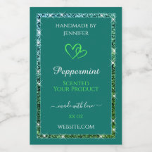  Blauwgroen groene lichtgevende glitter Sparkle