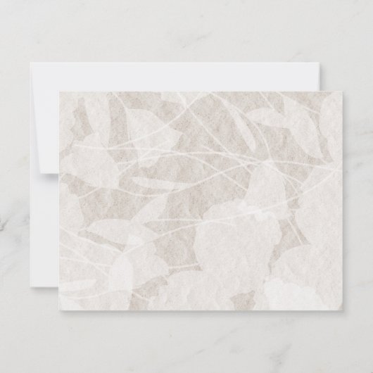 Blauwgroen Groene Perzik Rozen Trouwtafel Nummer K Notitiekaartje (Achterkant)