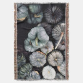 Blauwgroen groene pompoen deken (Voorkant Verticaal)