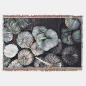 Blauwgroen groene pompoen deken (Voorkant)