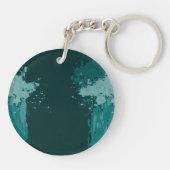 Blauwgroen groene Sleutelhanger bruiloft gunst (Achterkant)