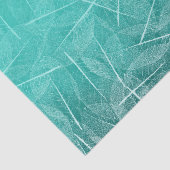 Blauwgroen, groene slipkleur met een vien-verlofon tissuepapier (Detail)