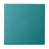 Blauwgroen, groene, Solid Color Tile Tegeltje (Voorkant)