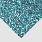 Blauwgroen Groene Sparkle Glitter Tissuepapier (Detail)
