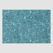 Blauwgroen Groene Sparkle Glitter Tissuepapier (Voorkant)