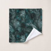 Blauwgroen groene steen abstract bad handdoek (Wasdoekje)