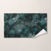 Blauwgroen groene steen abstract bad handdoek (Handdoek)