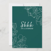 Blauwgroen groene verrassingsdag 70e verjaardag kaart (Achterkant)