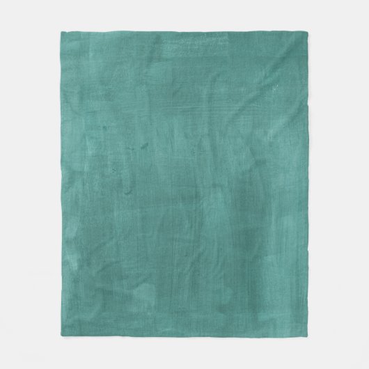 Blauwgroen groene Waterverf Retro Fleece Deken (Voorkant)